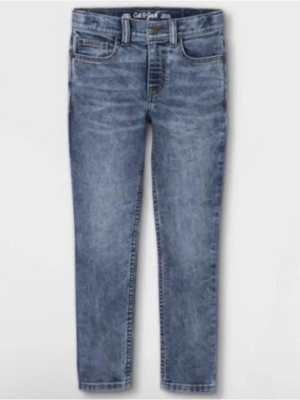 Cat & Jack Boys' Light Wash Super Stretch  Jeans Size 6